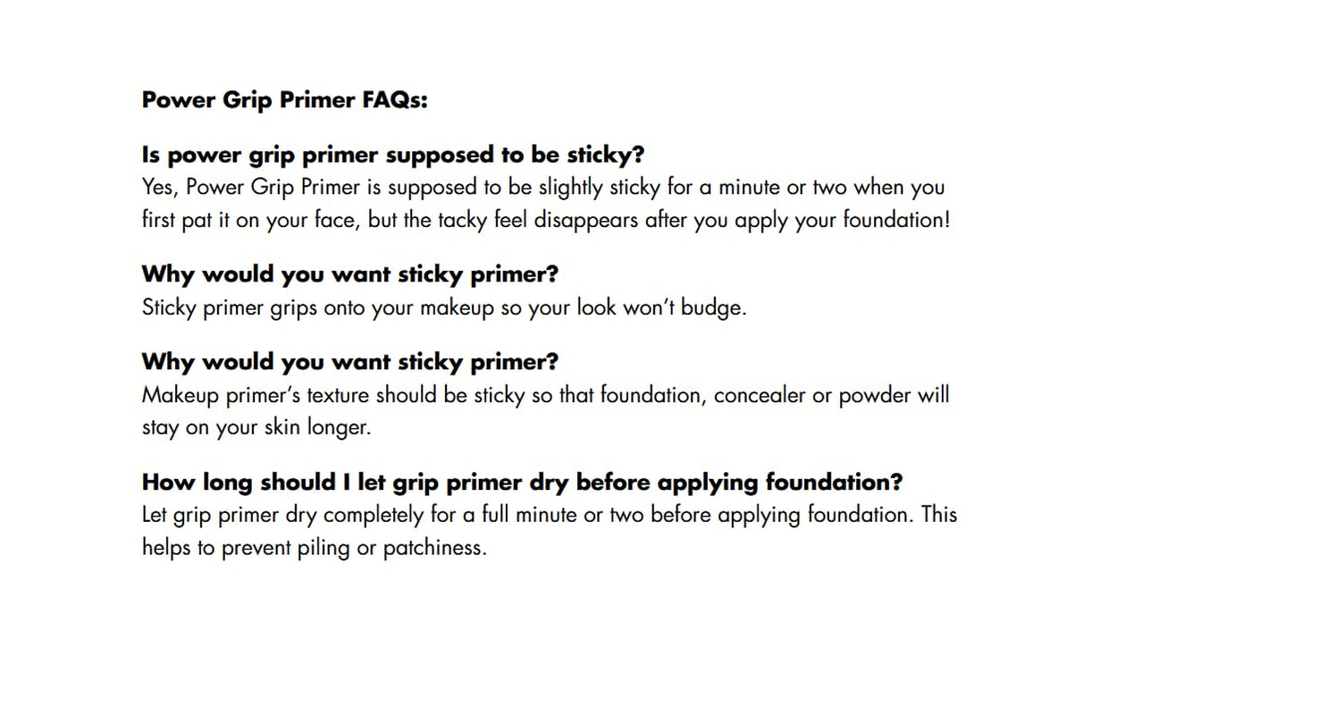 Power Grip Primer, Gripping & Hydrating Gel Primer, 0.811 Fl Oz