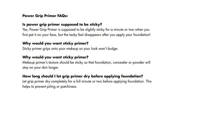 Power Grip Primer, Gripping & Hydrating Gel Primer, 0.811 Fl Oz