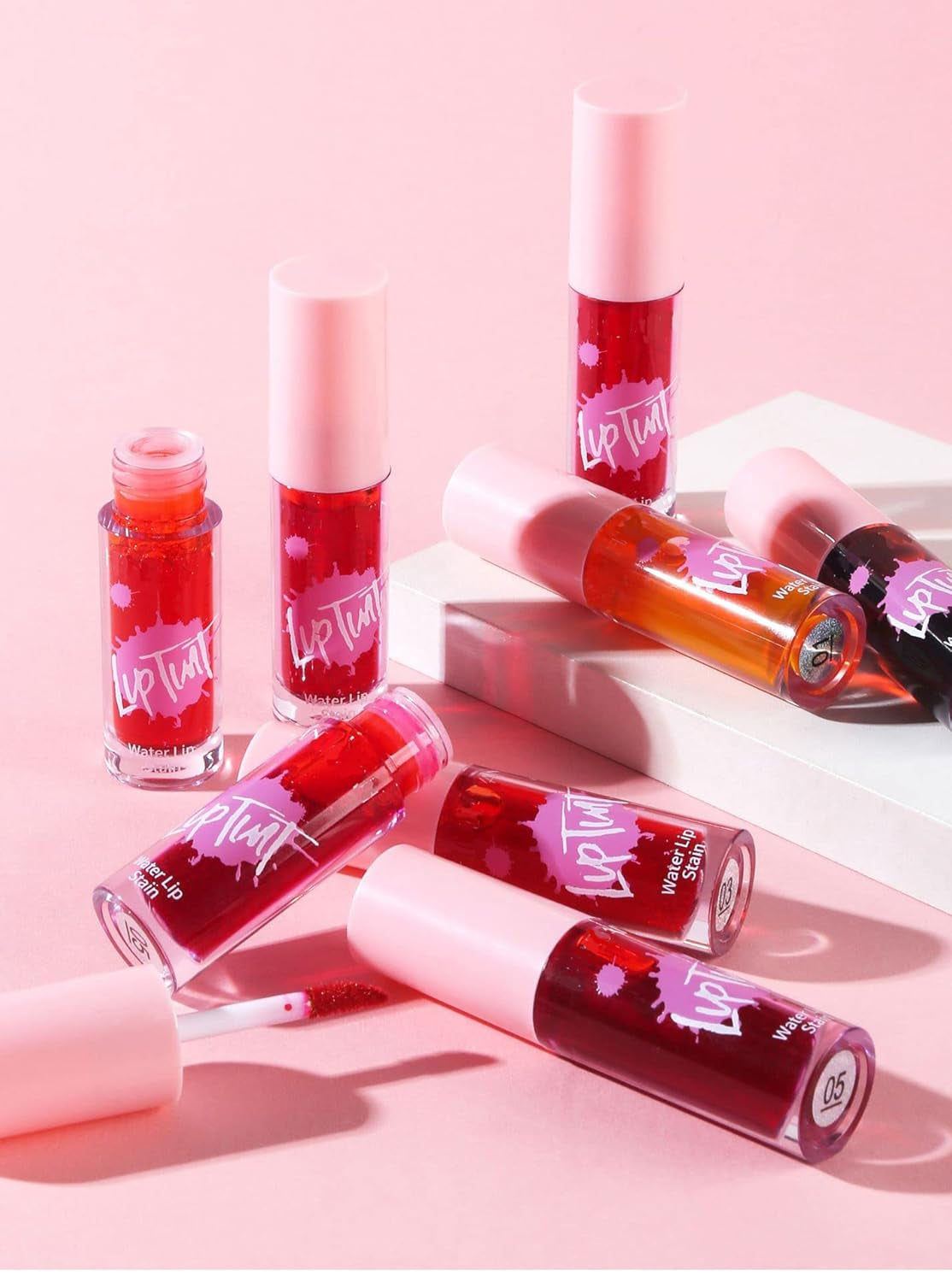 Moisturizing Lip Tint Stain Liquid Lipstick Makeup, Pack of 6 Colors
