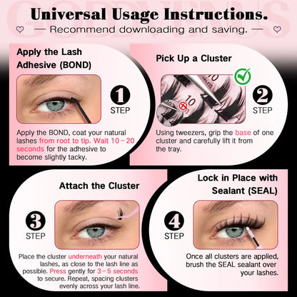 Dolly | Goddvenus Manga Lash Clusters Natural Wispy 300 Pcs Fairy Eyelash Clusters 10-16Mm Fluffy Cluster Eyelash